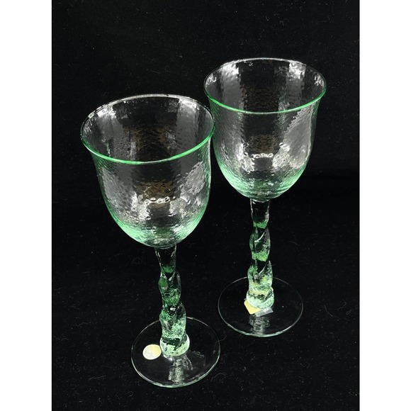 NEW (2) Vidrios San Miguel Recycled Glass 18 oz 11" Water Goblet Wine Glass - Picture 3 of 15